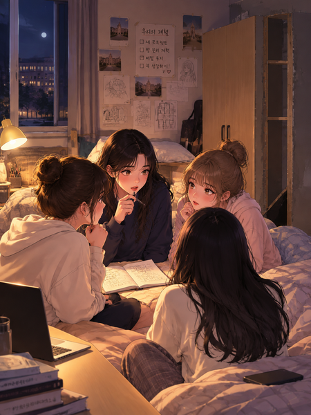 《大学女生宿舍的秘密》介绍:宿舍密室背后的青春与信任|妖精漫画封面