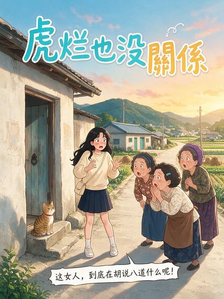《虎烂也没关係》:一个过气女网红用谎言筑起的乡下避难所|韓漫Comics封面