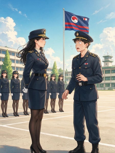 《报告女班长:一根突起》——唯一男兵的混合部队生活介绍|韩漫免费漫画在线观看阅读封面